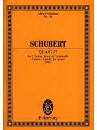 Franz Schubert: Quartet In A Minor Op. 29 D 804 (noty, partitury)