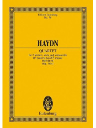 Joseph Haydn: Quartet In Bb Major Op 76 No 4 (noty, partitura)