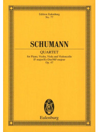Robert Schumann: Quartet In E Flat Major Op. 47 (noty, partitura)