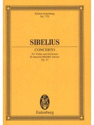 Jean Sibelius: Concerto D minor op. 47 (noty, partitura)