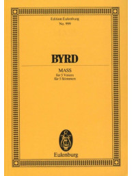 William Byrd: Mass for 5 Voices - SATTB (noty na sborový zpěv)