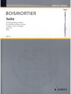 Joseph Bodin de Boismortier: Suite G Major Op 35/2 (noty na příčnou flétnu, klavír)