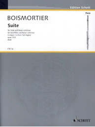 Joseph Bodin de Boismortier: Suite G Major Op 35/2 (noty na příčnou flétnu, klavír)