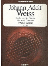 Johann Adolf Weiss: Sechs leichte Duette (noty na kytaru)