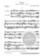 Georg Philipp Telemann: Sonata E minor (noty na hoboj, klavír)