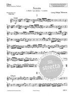 Georg Philipp Telemann: Sonata E minor (noty na hoboj, klavír)