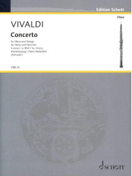 Antonio Vivaldi: Concerto A Minor RV461 (noty na hoboj, klavír)