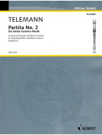Georg Philipp Telemann: Partita No. 2 in G (noty na zobcovou flétnu, klavír)