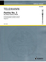 Georg Philipp Telemann: Partita No. 2 in G (noty na zobcovou flétnu, klavír)