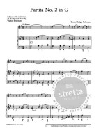 Georg Philipp Telemann: Partita No. 2 in G (noty na zobcovou flétnu, klavír)