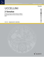 Marco Uccellini: 2 Sonaten (noty na zobcovou flétnu, klavír)