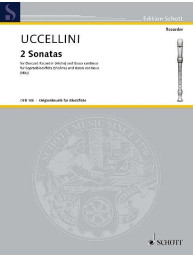 Marco Uccellini: 2 Sonaten (noty na zobcovou flétnu, klavír)