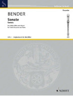 Wilhelm Bender: Sonate (noty na zobcovou flétnu, klavír)