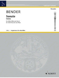 Wilhelm Bender: Sonate (noty na zobcovou flétnu, klavír)