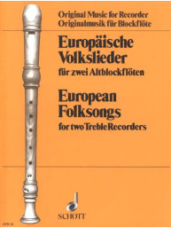 Europaische Volkslieder (noty na zobcovou flétnu)