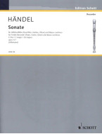 Georg Friedrich Händel: Sonate in C major (noty na zobcovou flétnu)