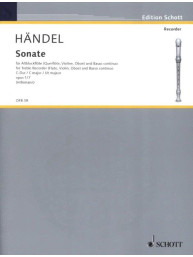 Georg Friedrich Händel: Sonate in C major (noty na zobcovou flétnu)