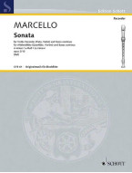 Benedetto Marcello: Sonate in A minor (noty na zobcovou flétnu)