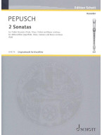 Johann Christoph Pepusch: 2 Sonatas (noty na zobcovou flétnu)