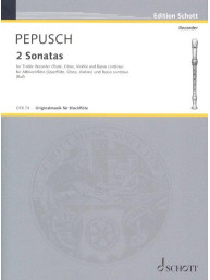 Johann Christoph Pepusch: 2 Sonatas (noty na zobcovou flétnu)