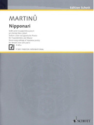 Bohuslav Martinů: Nipponari - 7 songs on Japanese poetry (noty na klavír, zpěv)