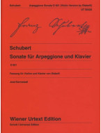 Franz Schubert: Sonata for Arpeggione and Piano D 821 (noty na housle, klavír)