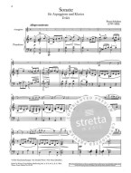 Franz Schubert: Sonata for Arpeggione and Piano D 821 (noty na housle, klavír)