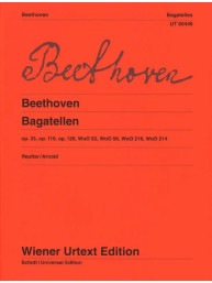 Beethoven: Bagatellen op.33,119,126, WoO52,56,216,214 (noty na klavír)