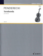 Krzysztof Penderecki: Sarabanda (noty na violu)