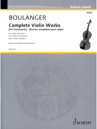 Lili Boulanger: Complete Violin Works (noty na housle, klavír)