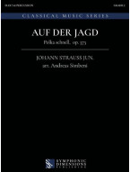 Johann Strauss Jr.: Auf der Jagd (noty pro 5-členný flexibilní orchestr, party, partitura)