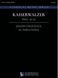 Johann Strauss Jr.: Kaiserwalzer (noty pro 5-členný flexibilní orchestr, party, partitura)
