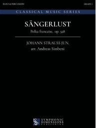 Johann Strauss Jr.: Sängerlust (noty pro 5-členný flexibilní orchestr, party, partitura)