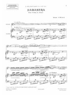 Jean Cras: Habanera (noty na housle klavír)