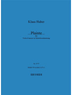 Klaus Huber: ...Plainte...für Luigi Nono (noty na violu)