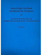 Hans-Jürgen von Bose: Variationen Fuer Orchester (noty, partitura)