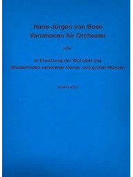 Hans-Jürgen von Bose: Variationen Fuer Orchester (noty, partitura)