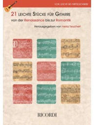 21 leichte Stücke für Gitarre (noty na kytaru)
