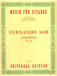 Fernando Sor: Andantino Opus 2/3 (noty na kytaru)