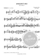 Fernando Sor: Andantino Opus 2/3 (noty na kytaru)