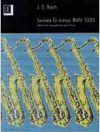 Johann Sebastian Bach: Sonata G Minor BWV 1020 (noty na saxofon, klavír)