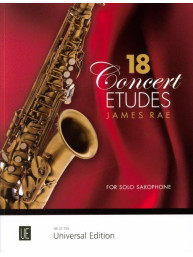 James Rae: 18 Concert Etudes (noty na saxofon)