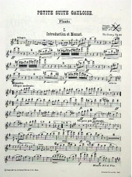 Théodore Gouvy: Petite Suite Gauloise Opus 90 (noty, party, dechové nástroje)