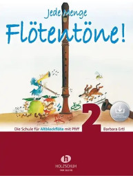 Barbara Ertl: Jede Menge Flötentöne! Band 2 (noty na altovou zobcovou flétnu)(+audio)