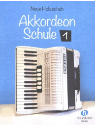 Alfons Holzschuh: Neue Akkordeonschule 1 (noty na akordeon)