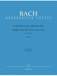 J.S. Bach: Cantata Gottes Zeit ist die allerbeste Zeit (noty na sborový zpěv, klavír)