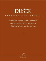 Frantisek Xaver Dušek: Complete Sonatas for Keyboard vol. 1 (noty na klavír)