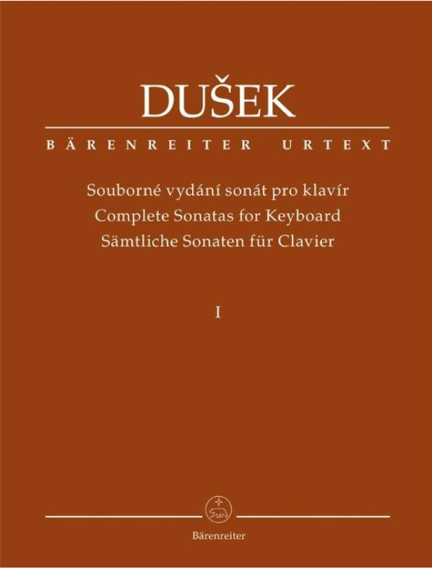 Frantisek Xaver Dušek: Complete Sonatas for Keyboard vol. 1 (noty na klavír)
