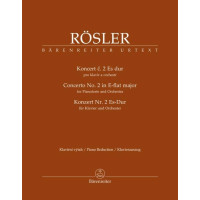 Jan Josef Rösler: Concerto No. 2 in E-flat major (noty klavír, zpěv)