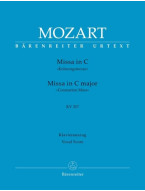 W.A. Mozart: Missa In C major K. 317 - Coronation Mess (noty na sborový zpěv, klavír)